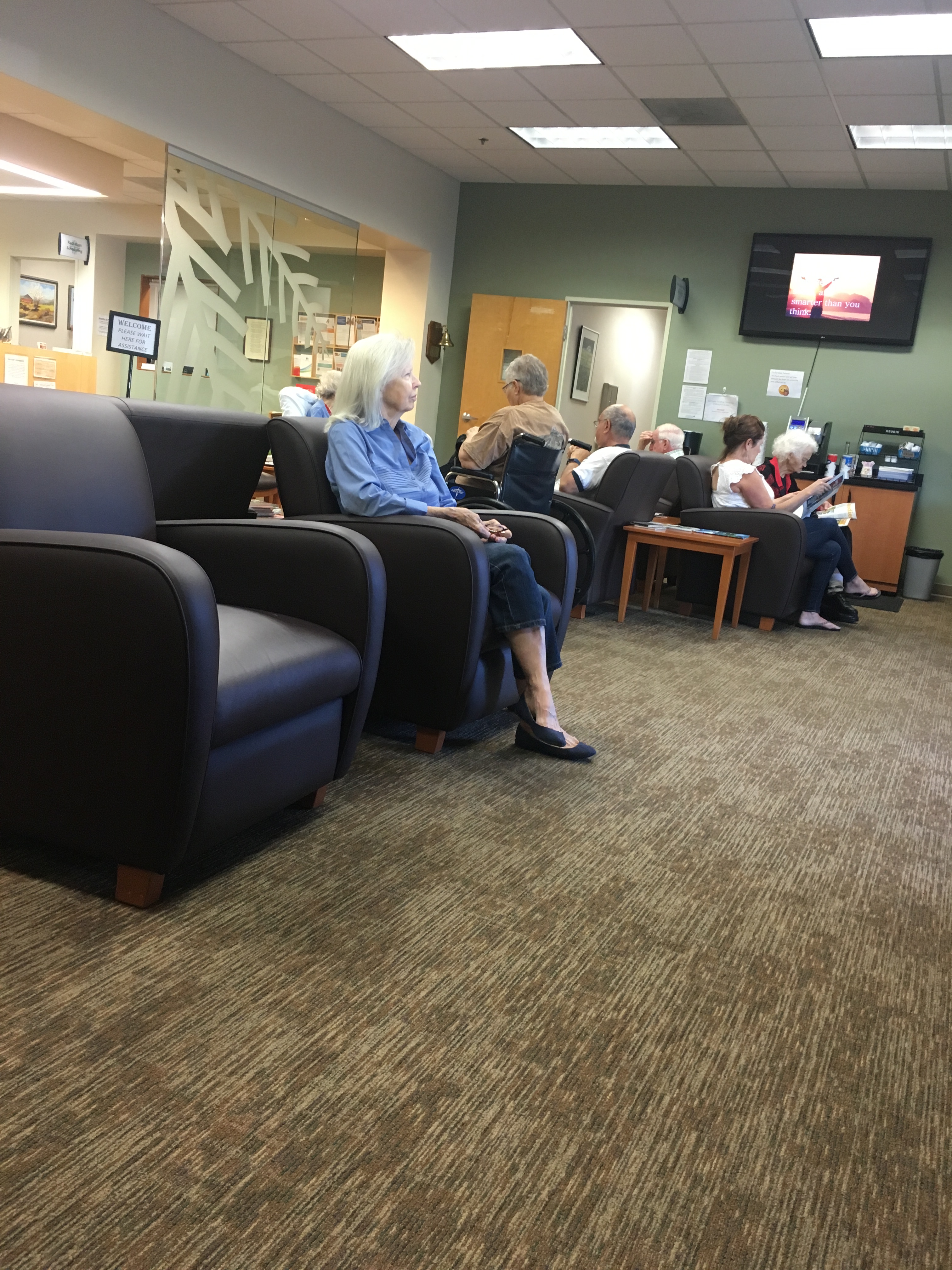 Mom in the waiting room